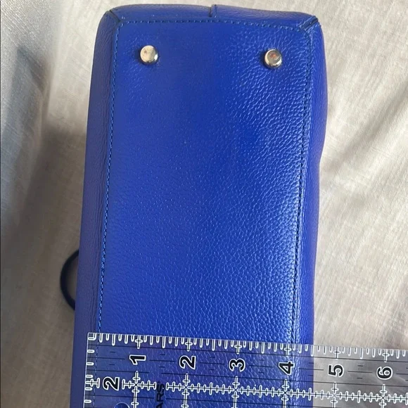 Kate Spade Maise Blue Bow Satchel Bag with Gold Hardware - Picture 6 of 10